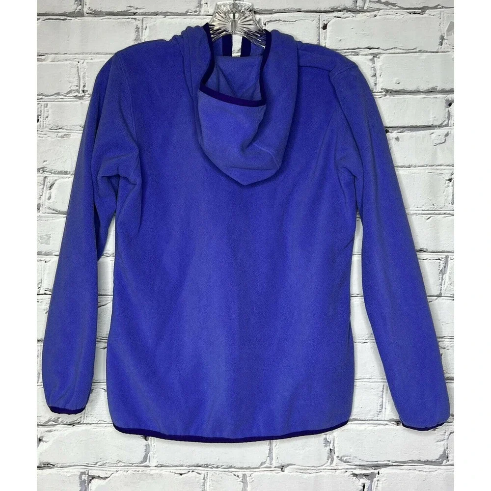 Columbia Girls Fleece Hoodie Jacket Youth Size L (14/16) Purple Blue Full Zip‎